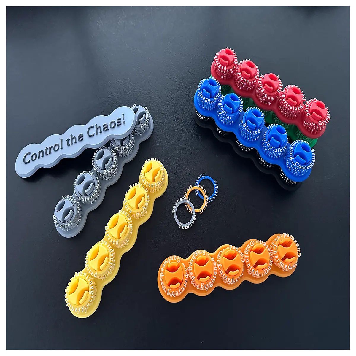 dnd status ring tracker d20 dice tower with character tokens tabletop rpg initiative counter dungeon master accessories for dungeons and dragons 5e ca