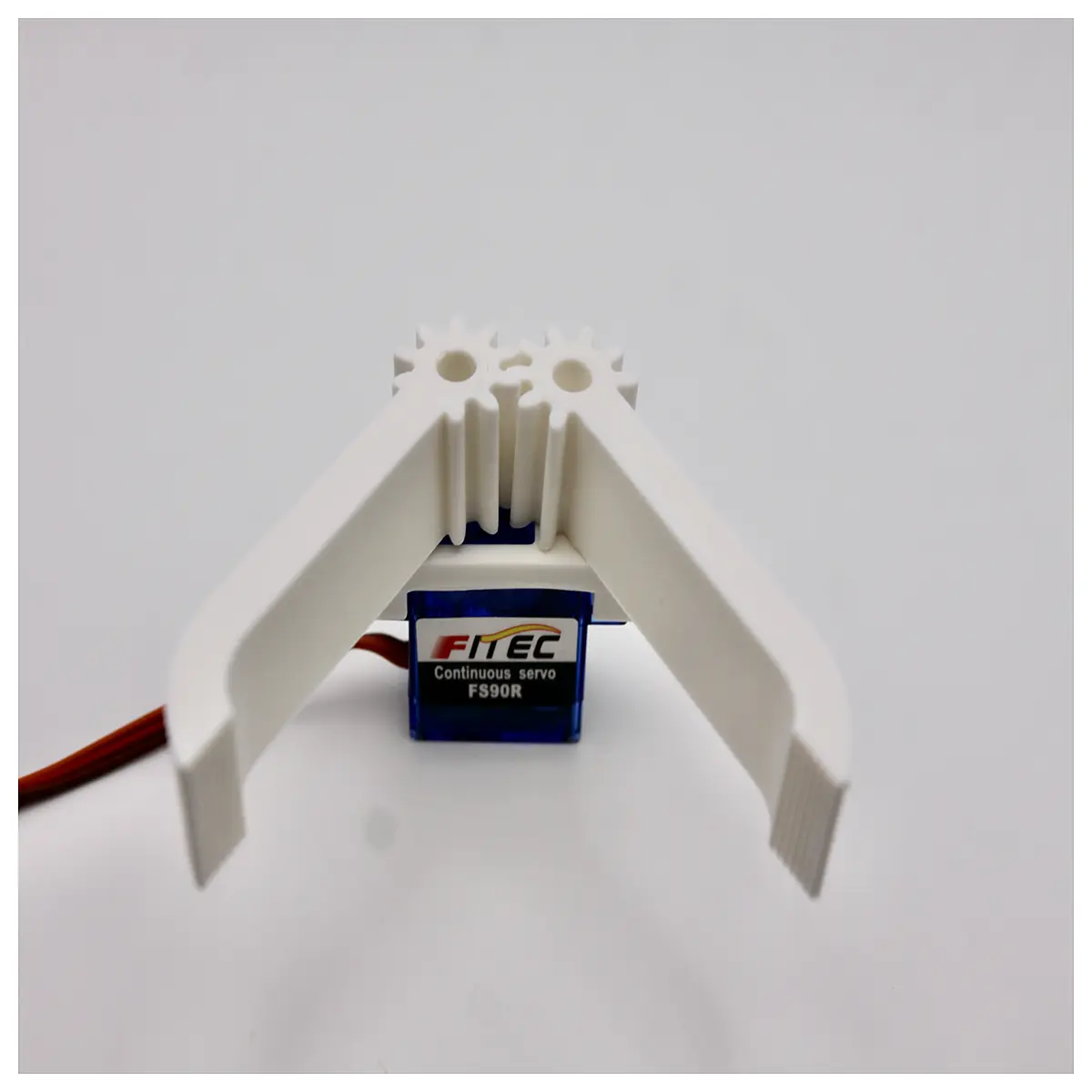 fs90r servo motor mechanical gripper thick jaw industrial automation robot hand precision clamp