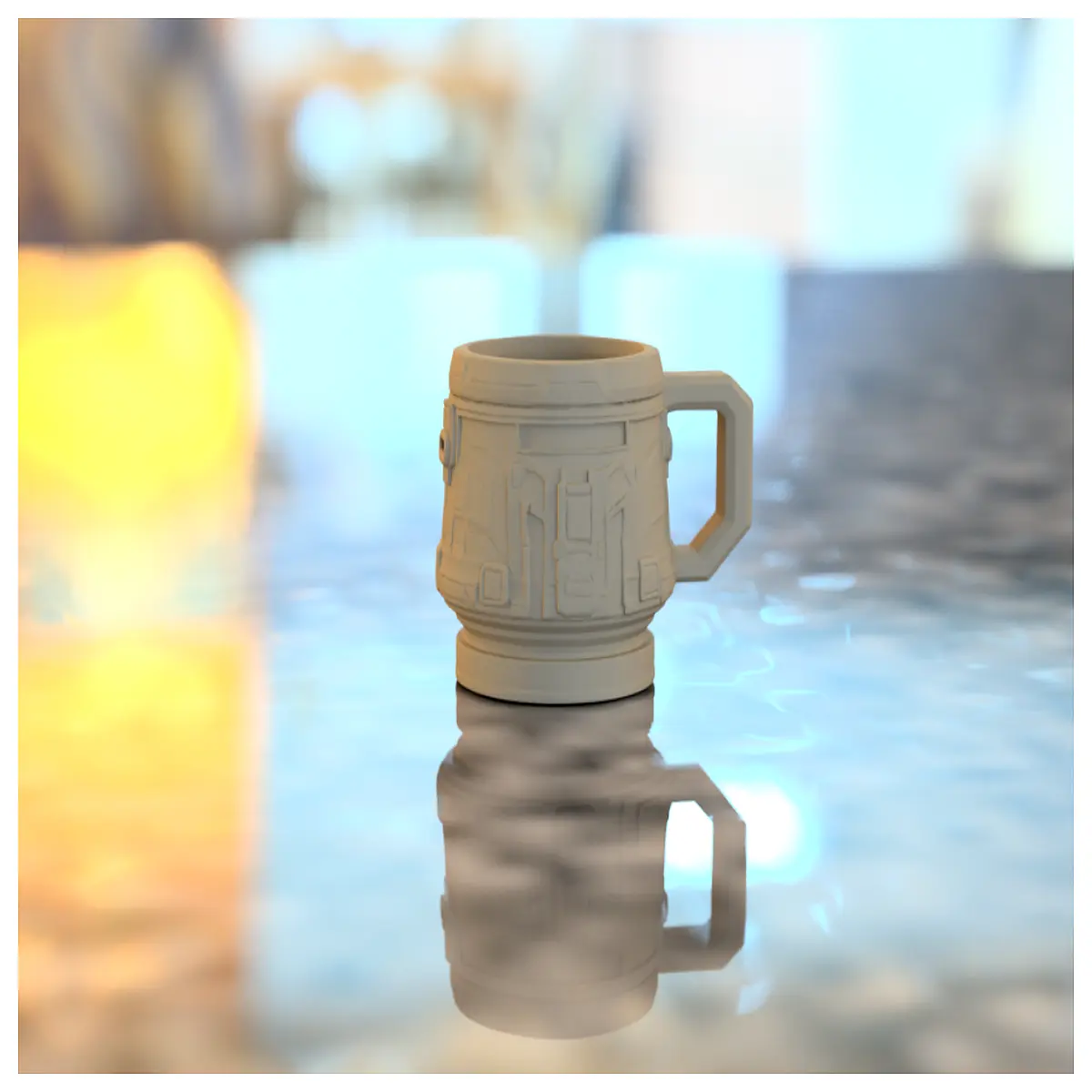 sci fi mini mug astronaut coffee cup futuristic small ceramic nerds