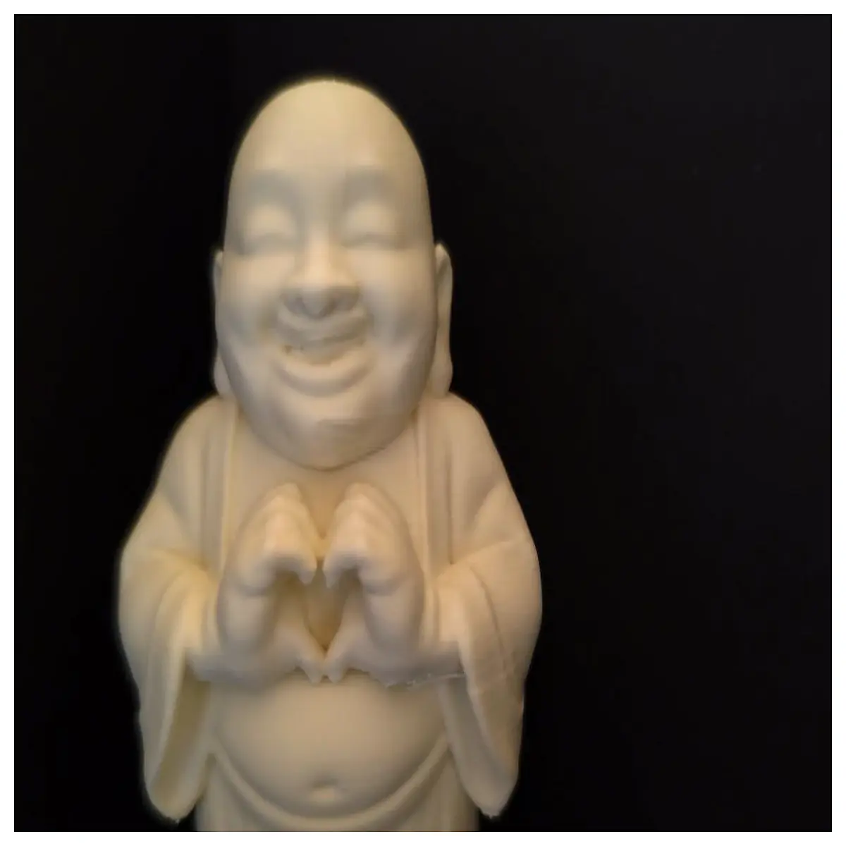 standing buddha statue holding spiritual decor meditation room gift peace love symbol