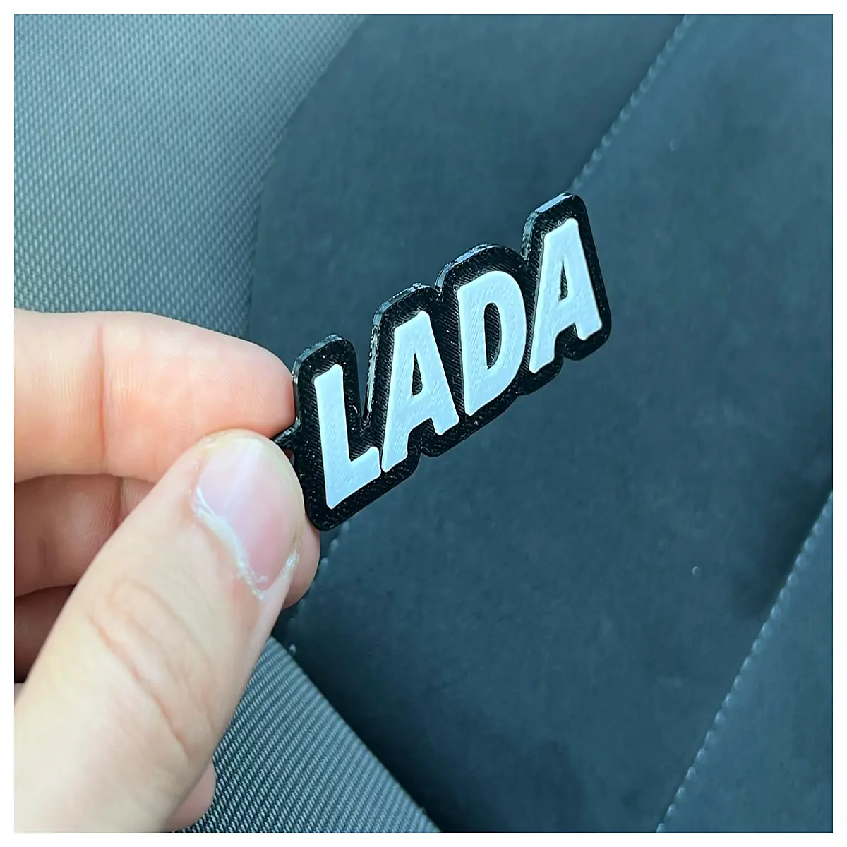 lada car keychain metal pendant for men women auto accessories gift