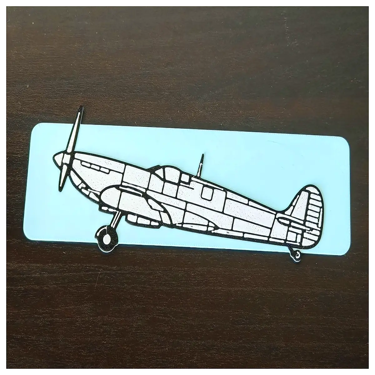 supermarine spitfire bookmark metal aviation history pilots