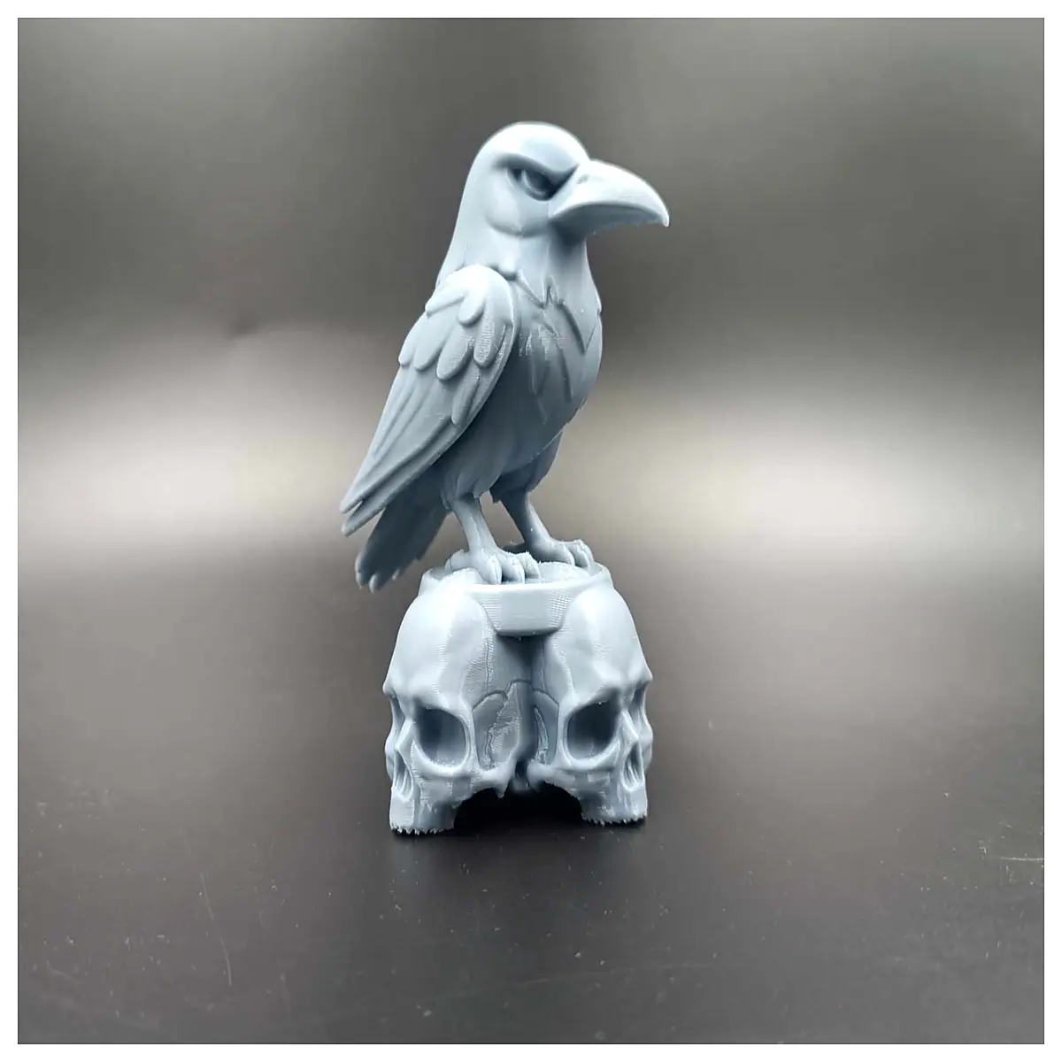 gothic crow skull prop macabre halloween decoration resin animal head for party decor
