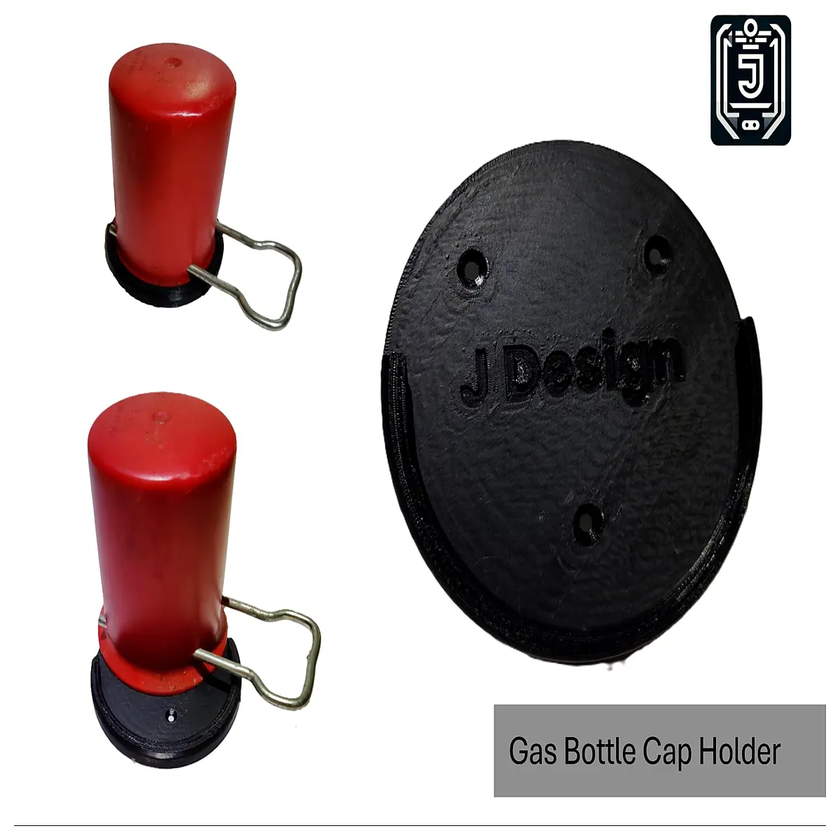 camping stove gas cylinder cap holder bracket mount accessory for portable bbq grill