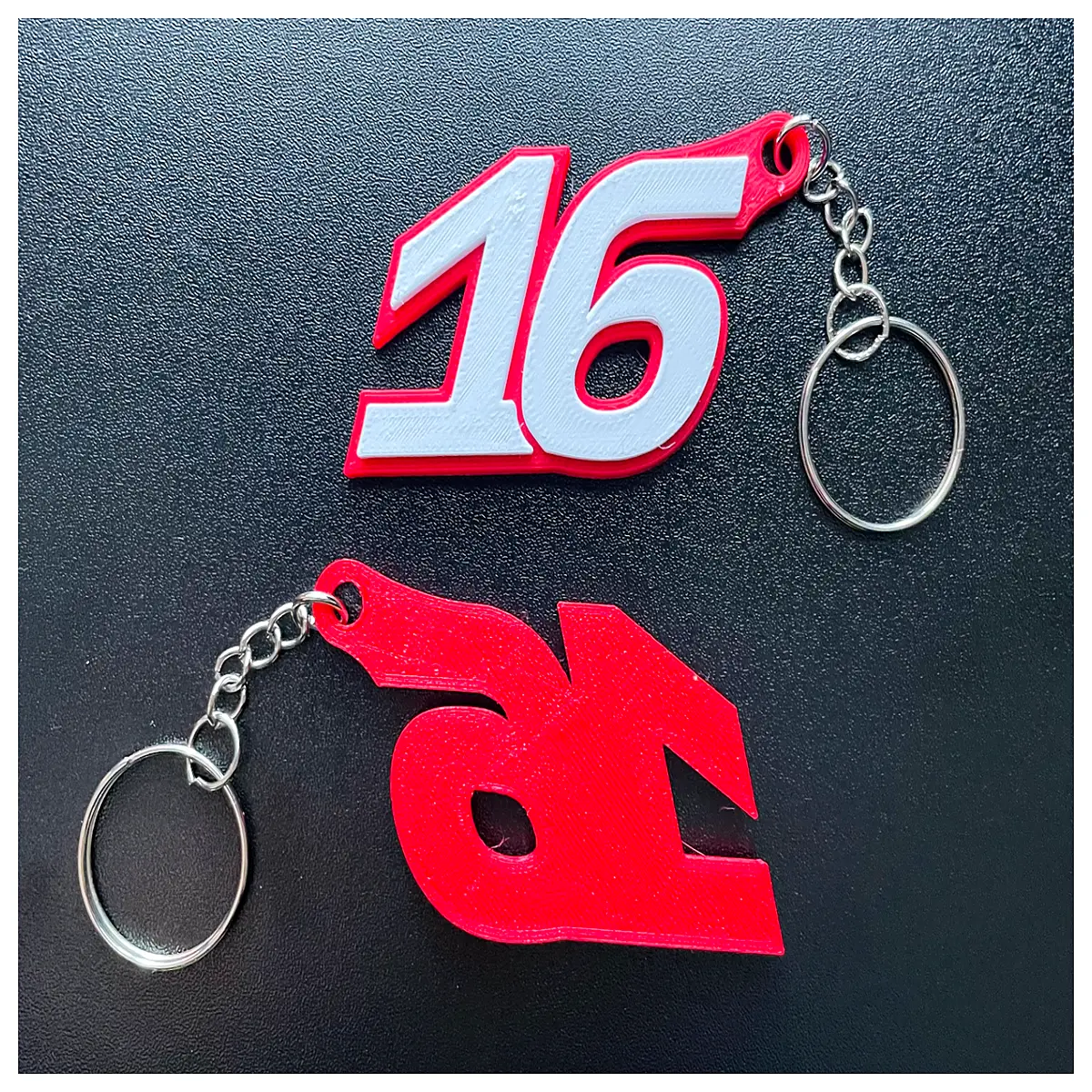 charles leclerc 16 keychain 2024 f1 driver merchandise fans