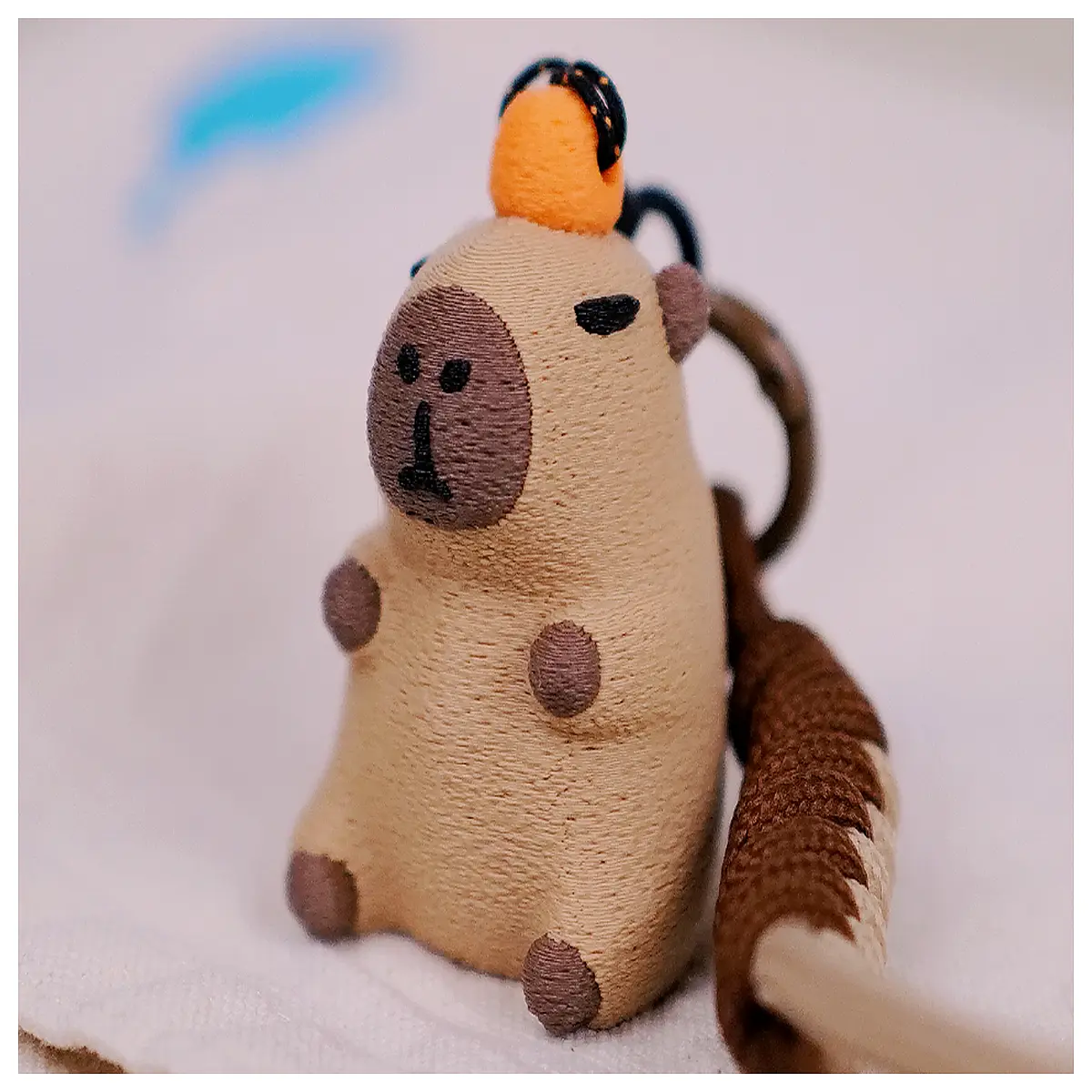 capybara keychain stl beginner tutorial low poly cute animal charm print file