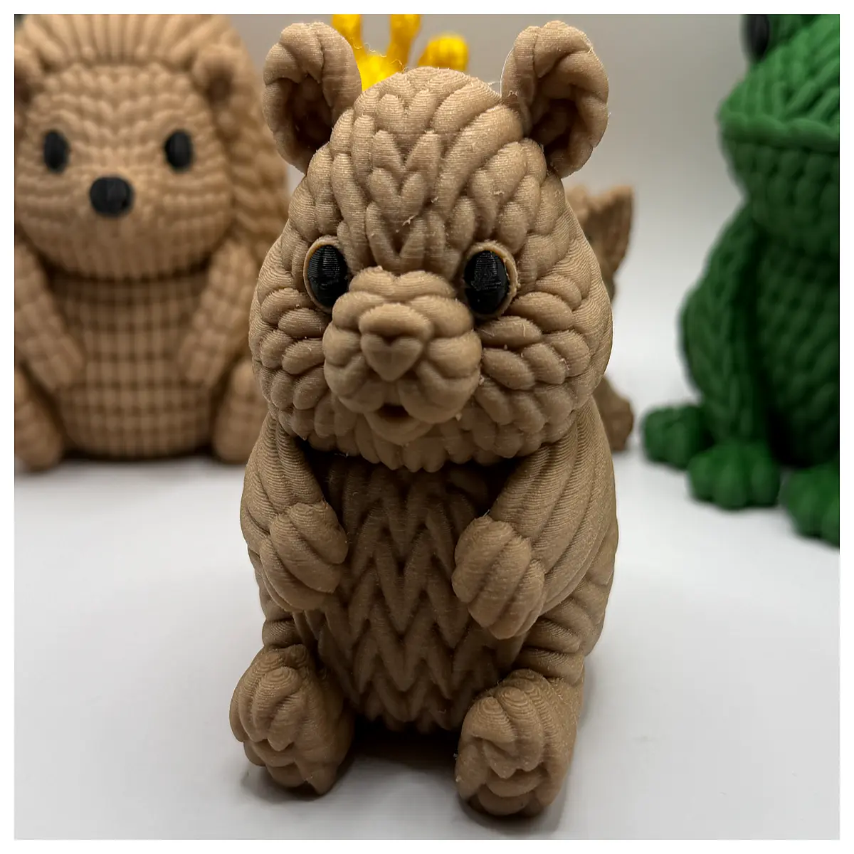 handmade crochet tweed hamster plushie stuffed animal kids