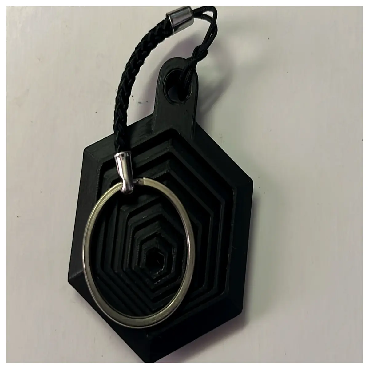 hexagonal fidget spinner keychain metal stress relief toy anti anxiety pocket spinner for men women