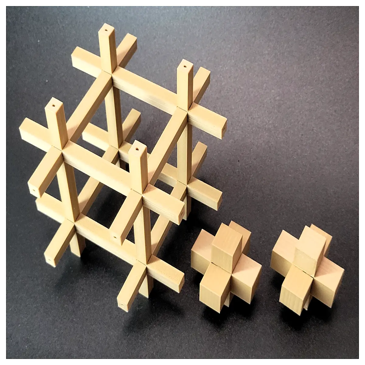wooden puzzle toy interlocking blocks brain teaser kids educational stem learning gift