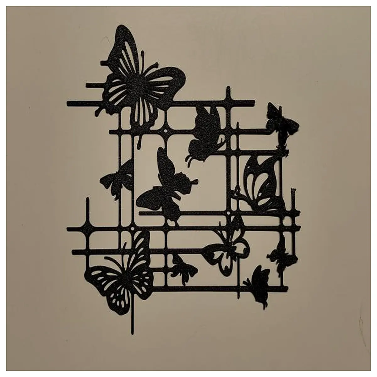 wall art geometric metal decor modern boho living room accent piece large scale sculpture