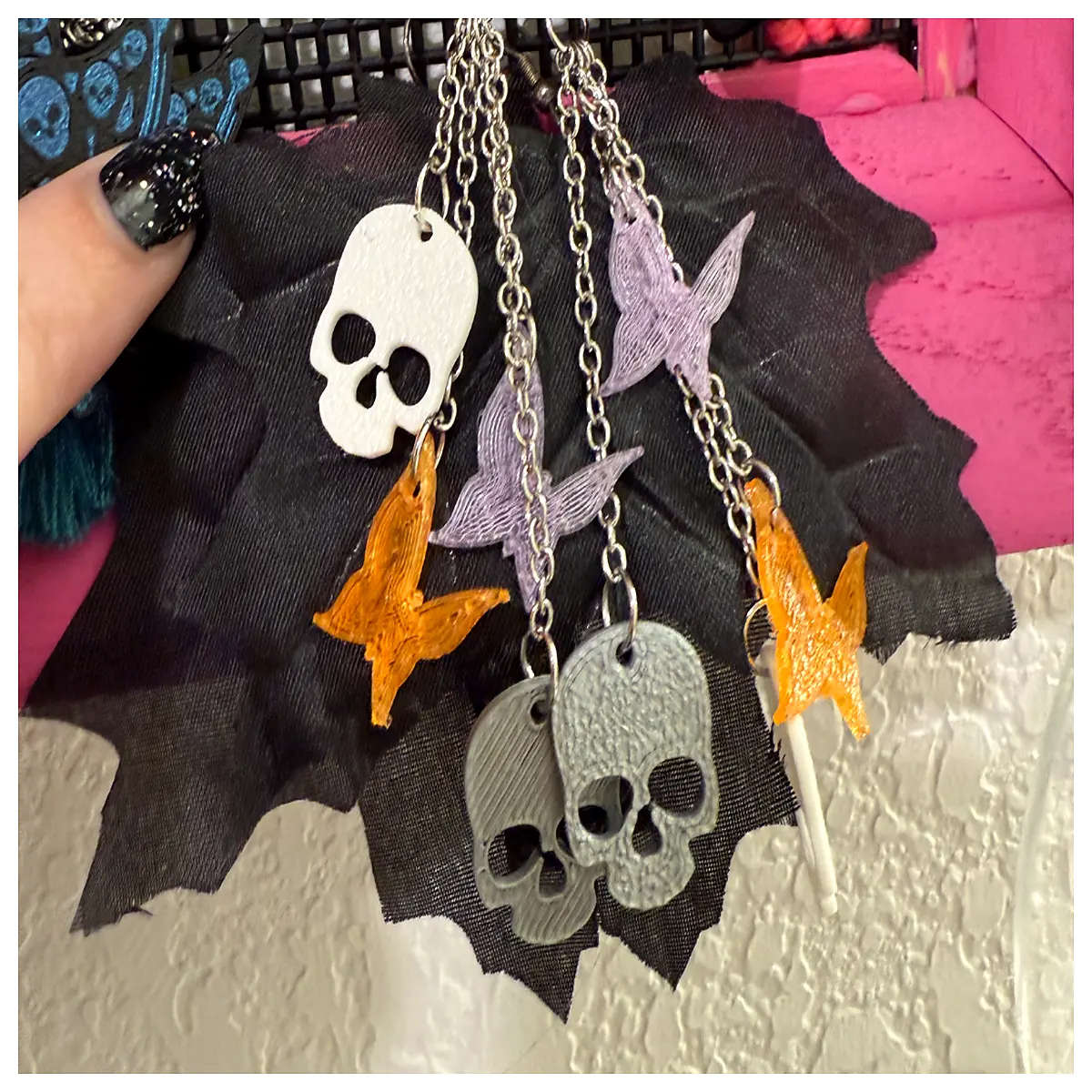 small and skull tattoo sticker temporary arm leg neck face waterproof durable skin safe design