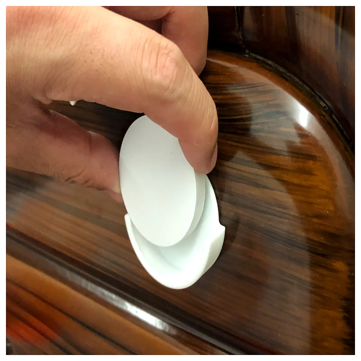 ptx round smart wall switch sticker base single key touch control panel adhesive retrofit for home automation