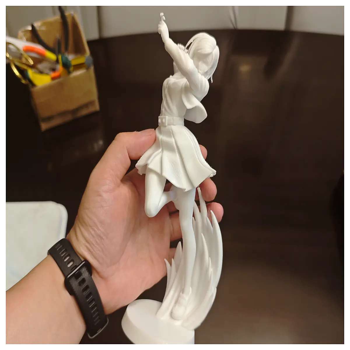 1 9 scale anime figure diy assembly with glue paintable sturdy prop home decor collectible toy for kids and collectors