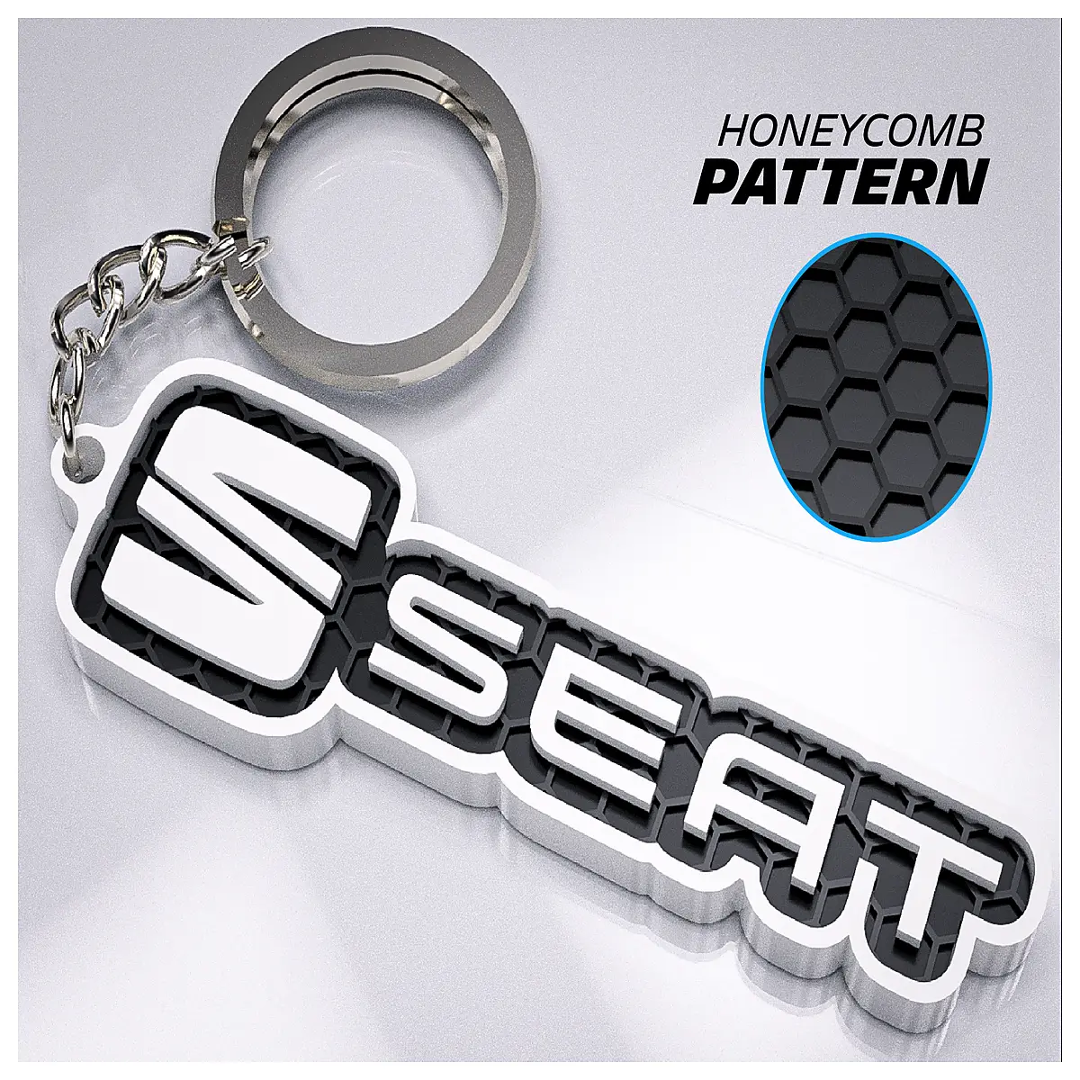 car seat belt buckle keychain clip holder for women men auto interior accessory
