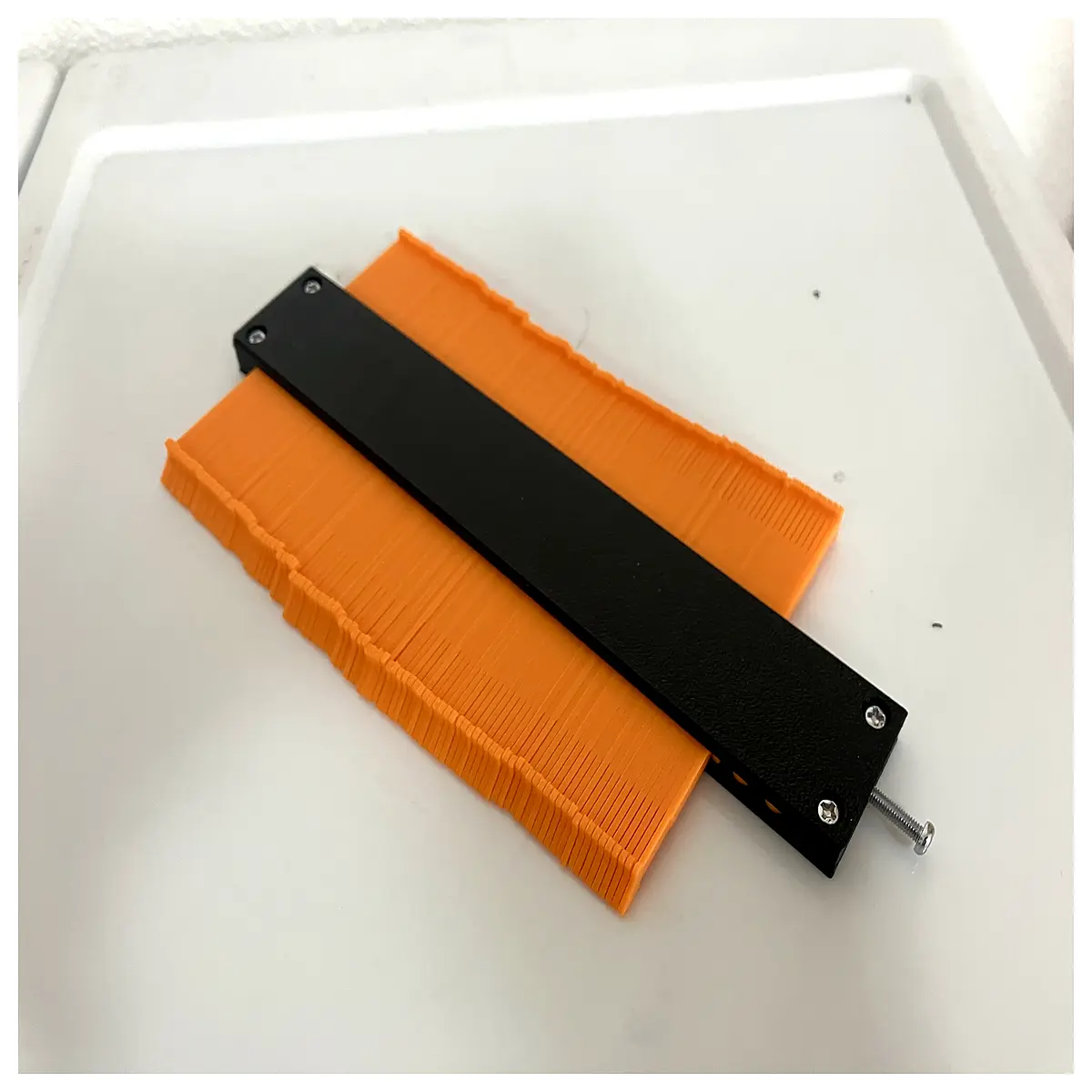 mini contour gauge template tool for woodworking trim molding profile scribe 18cm