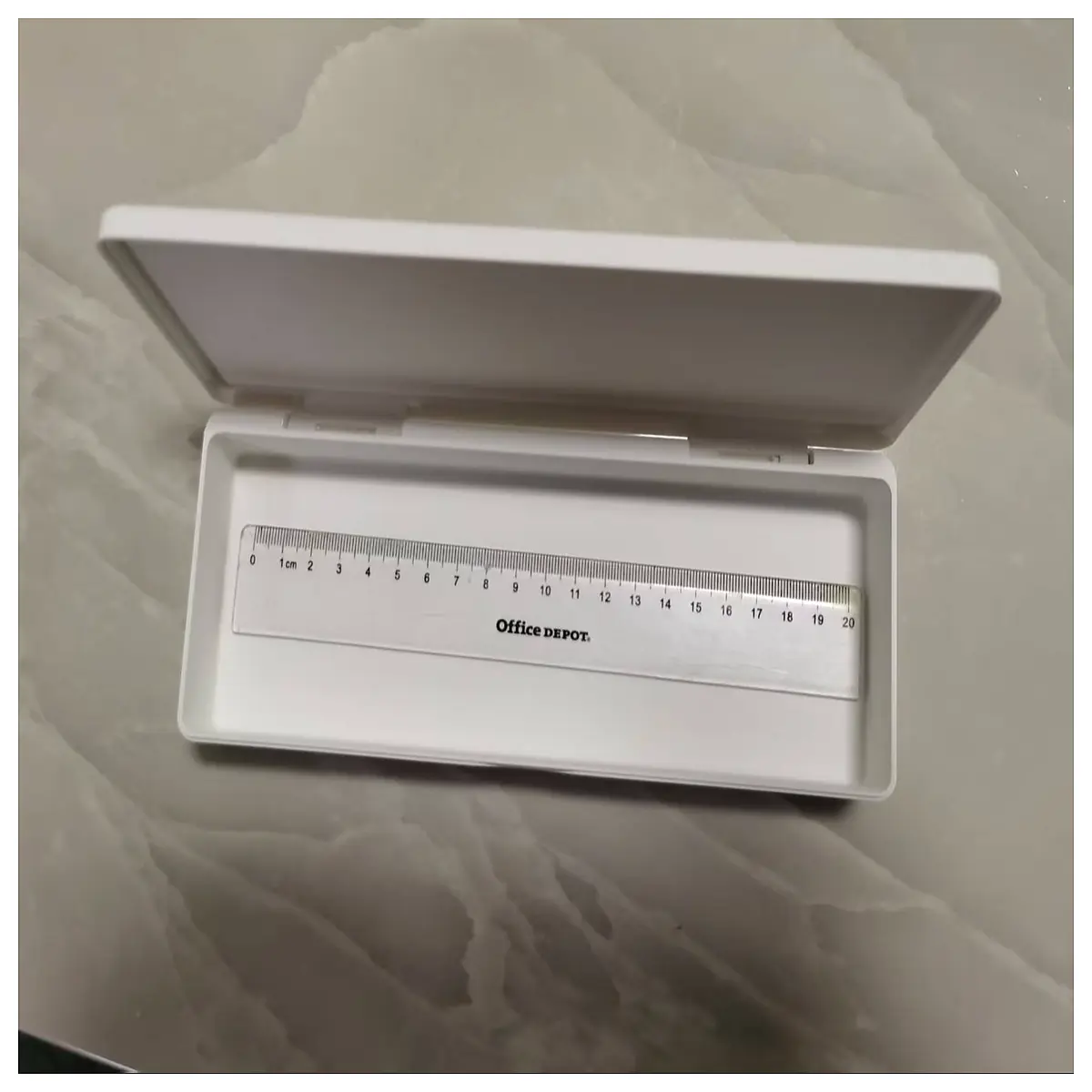 minimalist pencil case hidden hinge no metal hardware sleek slim stationery organizer for school office