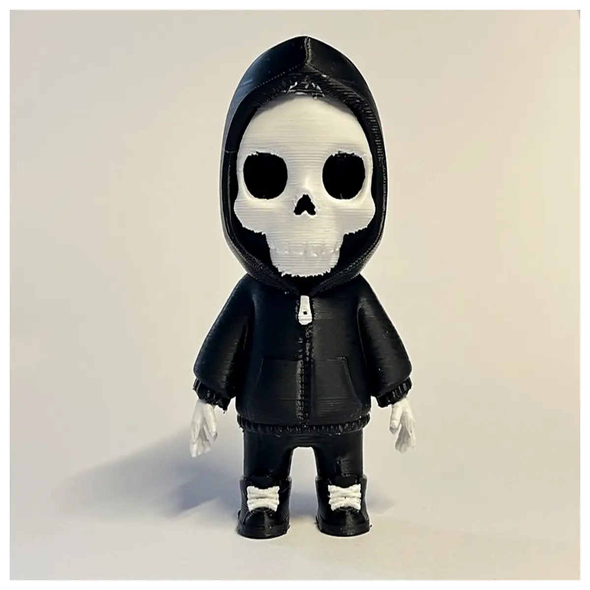 cute gothic skull sticker for laptop kawaii skeleton decal for phone case edgy cute aesthetic wall art print