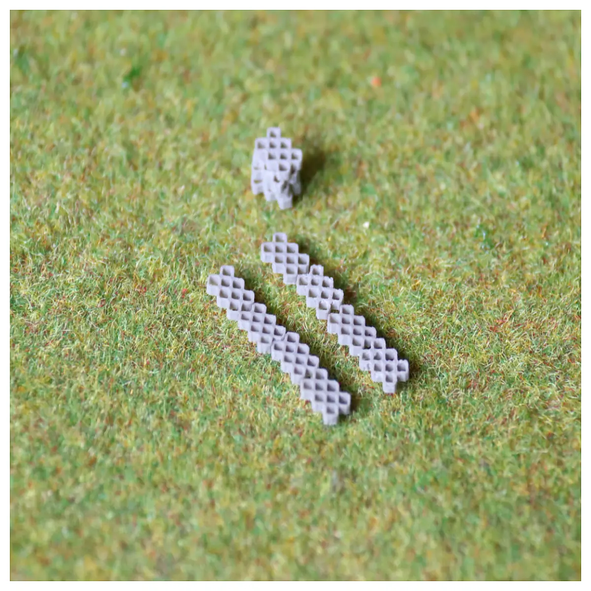 h0 scale railway cobblestone track scenery stone paver for diorama layout