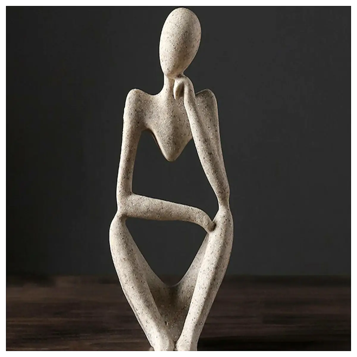 abstract nordic minimalist sculpture modern home decor office desk art piece contemporary resin statue for living room shelf