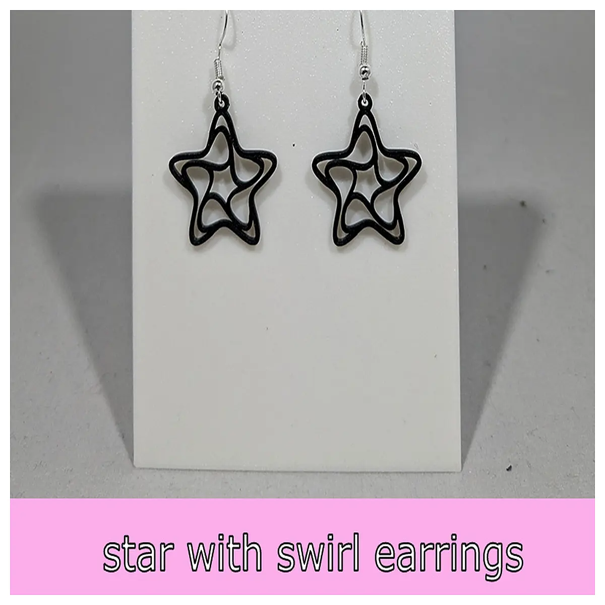 spiral star earrings women gold silver geometric dangle drop jewelry boho chic trendy fashion accessories gift