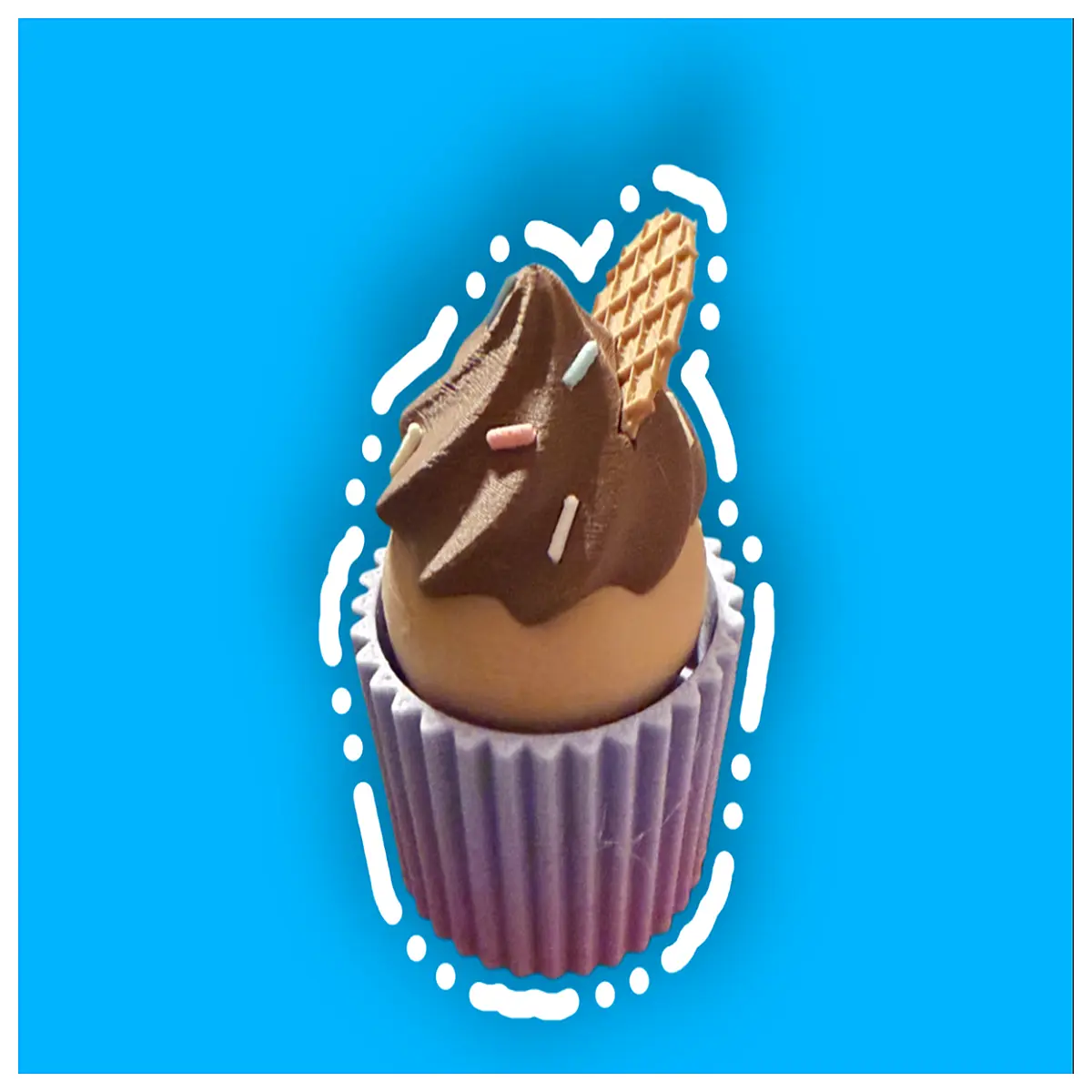 clicky paper cupcake toy sensory fidget for kids stress relief quiet play