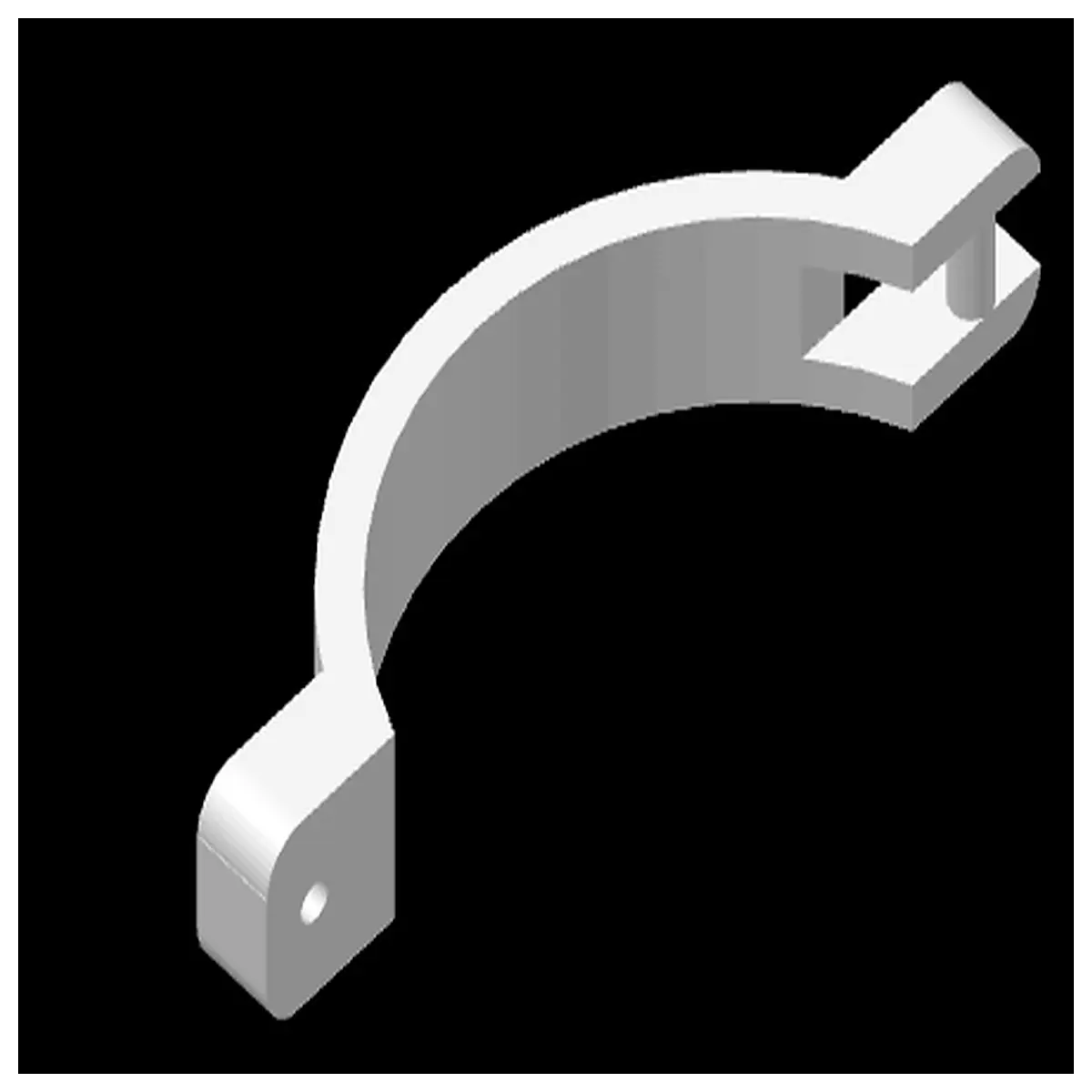 duty rain gutter bracket replacement 80cm cor style gauge steel downspout support clamp for home exterior repair