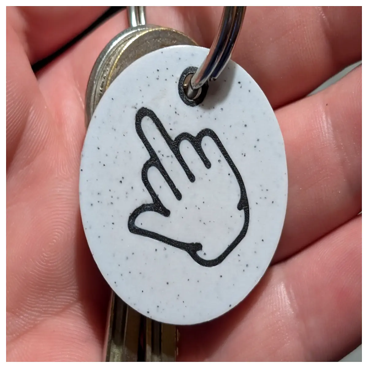 fingerprint ring keychain holder for car keys metal knuckle duster style keyring with bottle opener