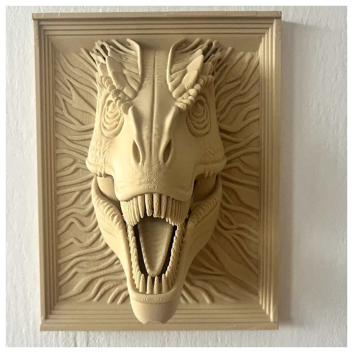 dinosaur head wall decor for kids room nursery art large vinyl decal mural sticker bedroom playroom