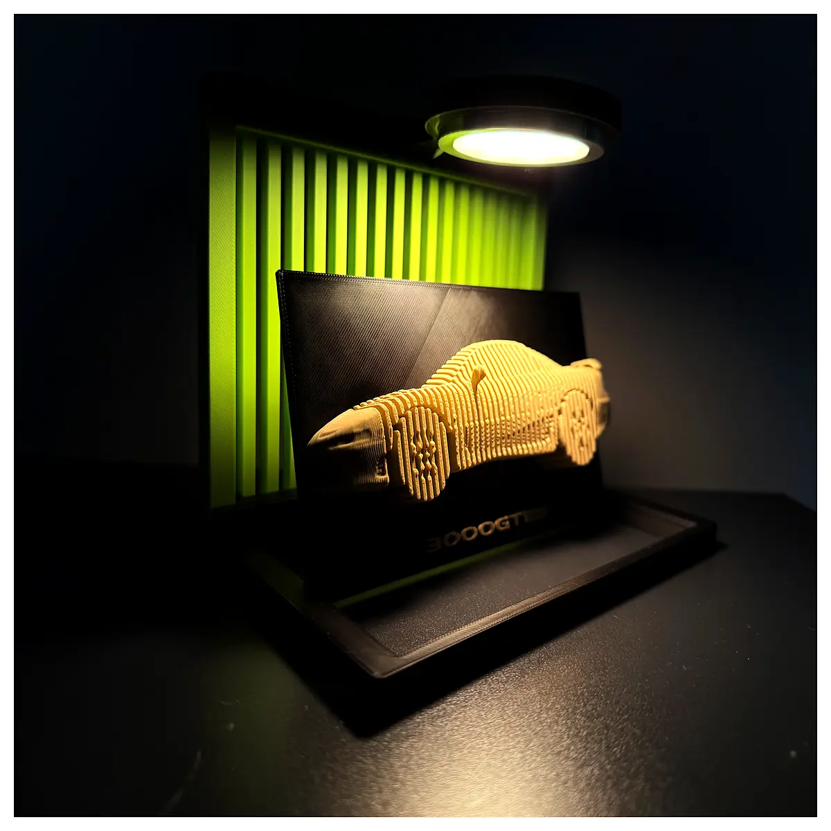 3000gt vr4 gto vertical layered carbon fiber hood vent scoop aesthetic modification parts