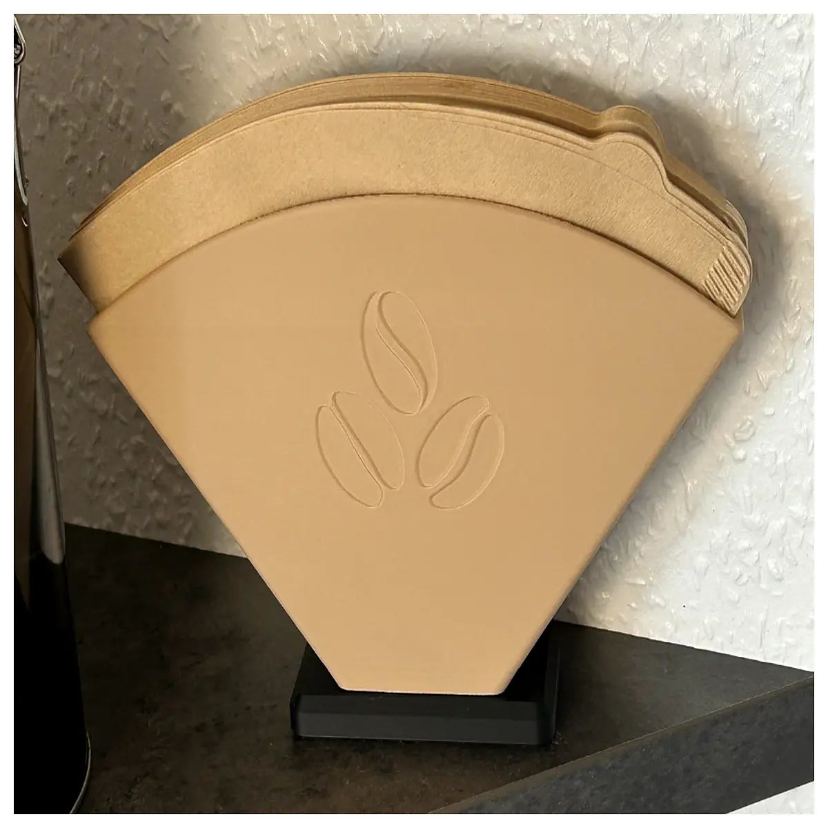 ceramic coffee filter holder drip tray organizer kitchen counter storage for paper drippers