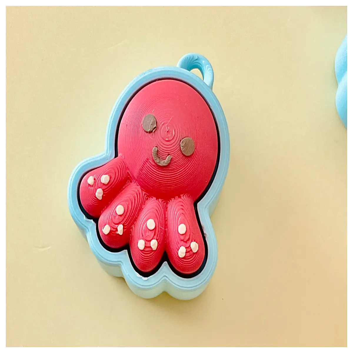 octopus fidget keychain clicky stress relief toy cute squishy anxiety reducer kids adults