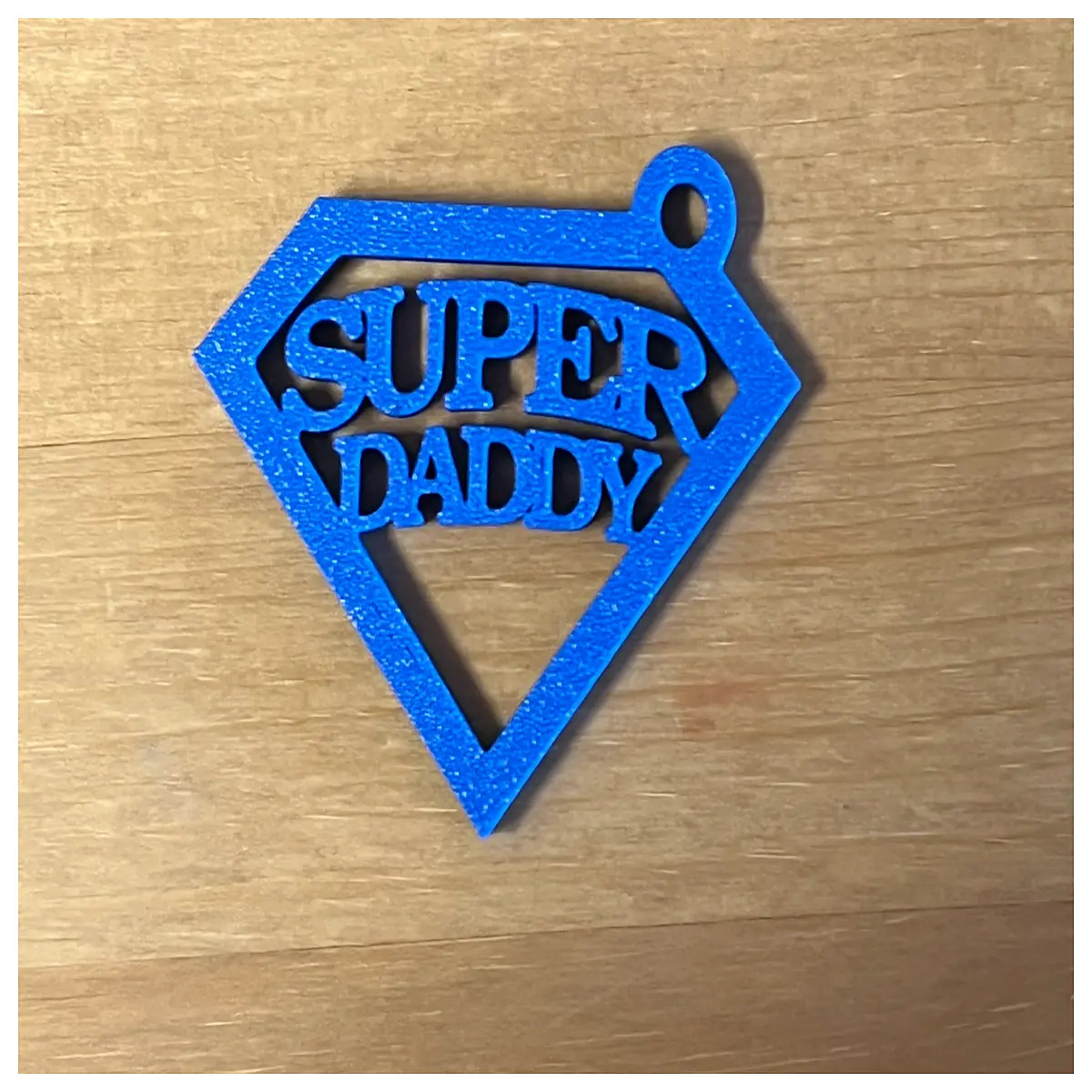 super dad keychain funny metal pendant father s day husband boyfriend new parent baby shower present