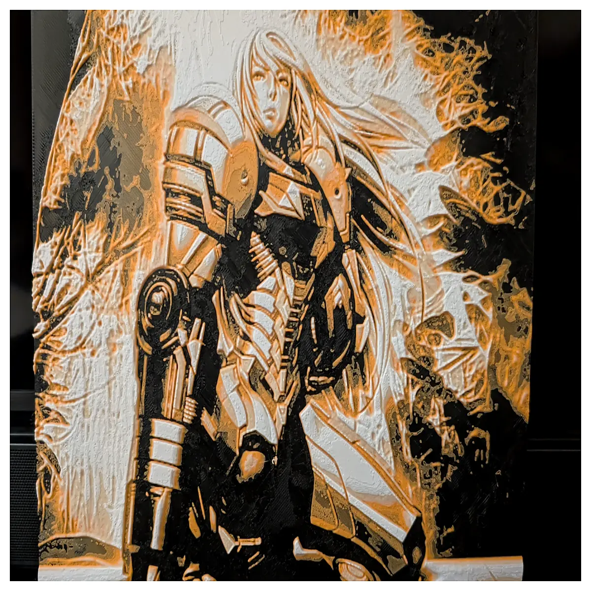 samus aran wall art 22x22cm gaming poster sci fi decor