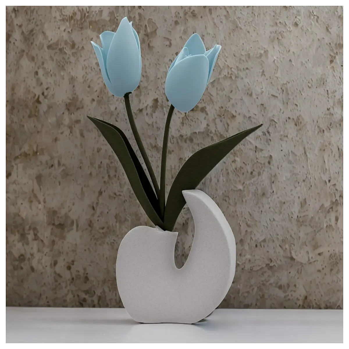 modern tulip everlasting flowers gift set artificial bloom arrangement home decor