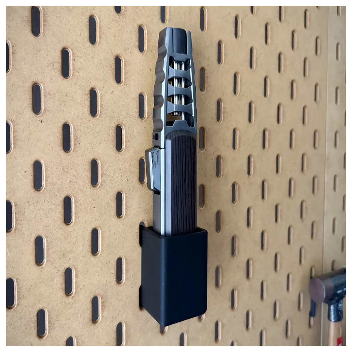 jobon pegboard torch holder mount for skadis wall organizer storage hook