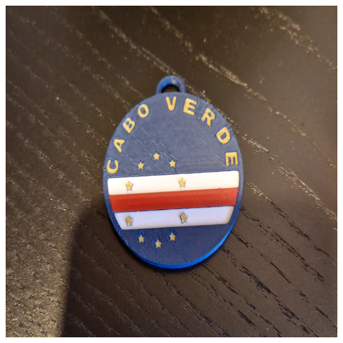 cape verde souvenir keychain handmade leather travel vacation memories