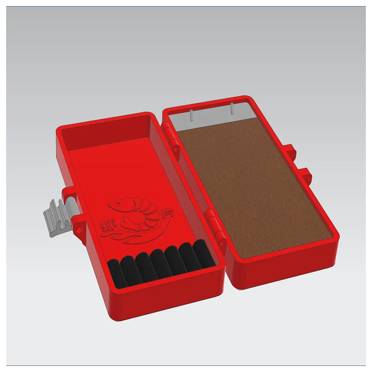 fishing tackle organizer box for small hooks floats and leader line storage case with compartments