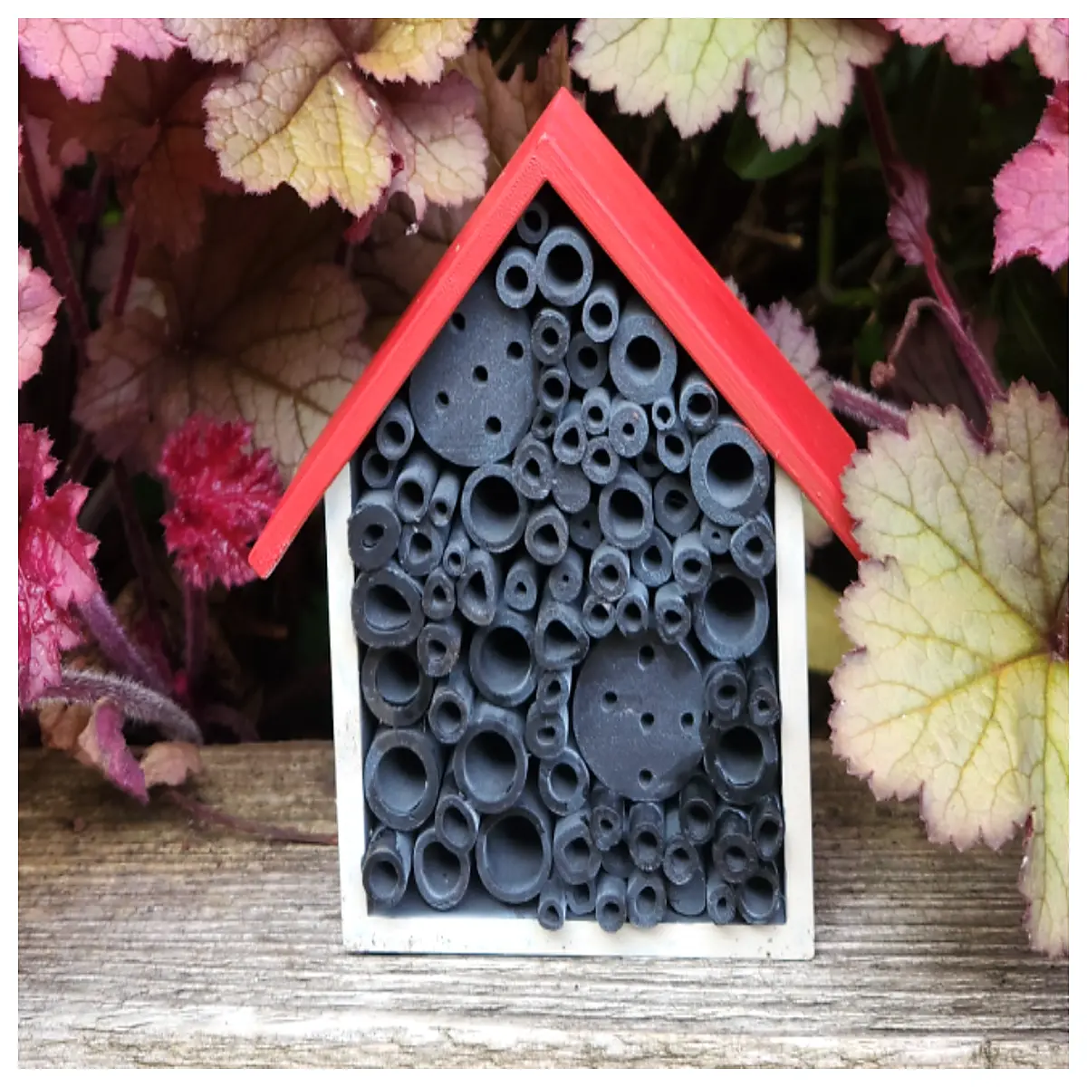 insect hotel for garden pollinator bees butterflies wild bee house outdoor wildlife habitat shelter