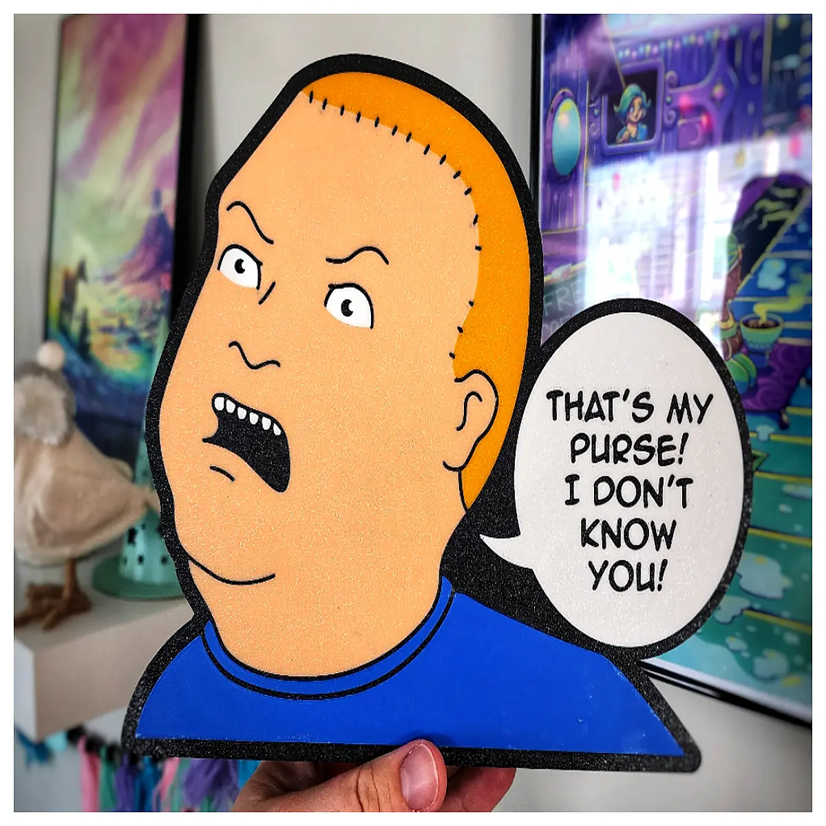 bobby hill wallet desk night for boys bedroom decor funny gift
