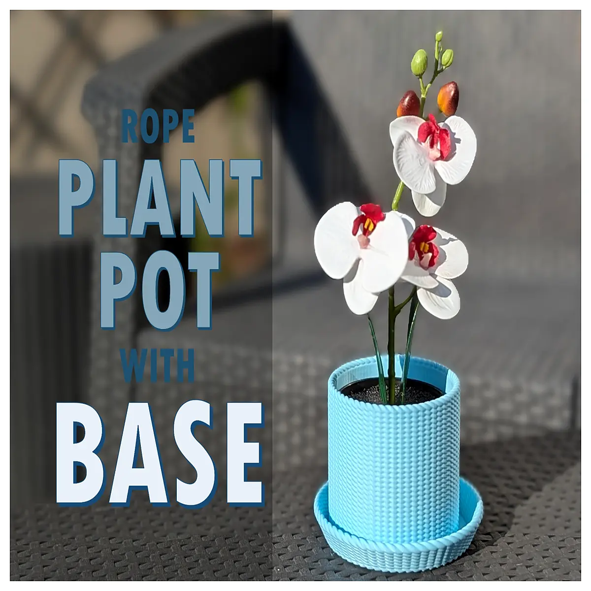 macrame plant hanger with drainage saucer base for indoor hanging pots
