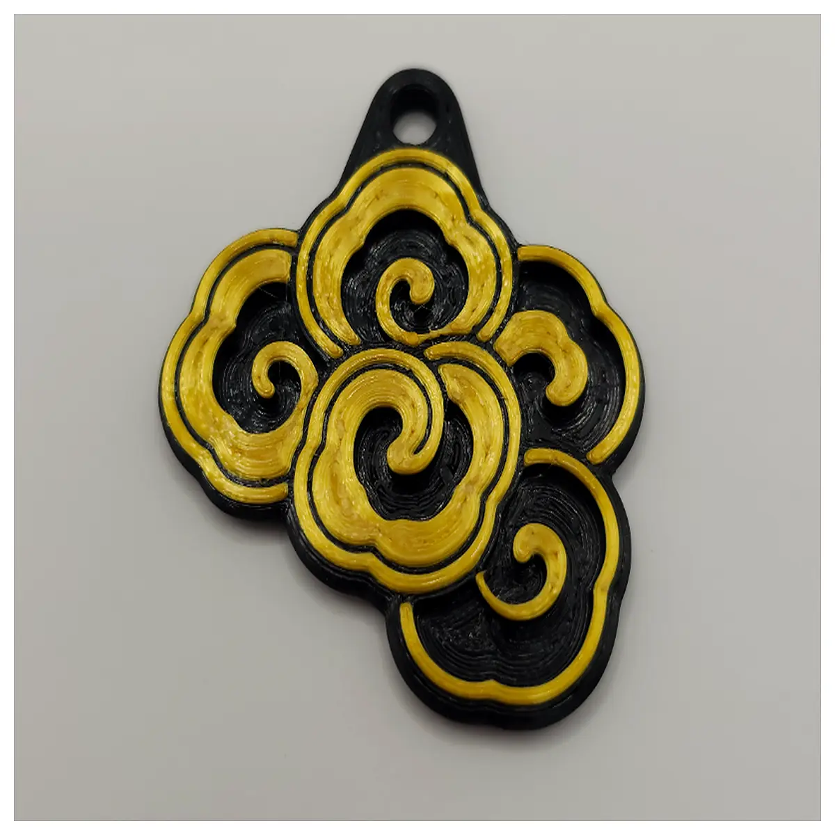 korean traditional cloud pattern pendant silver necklace women gift
