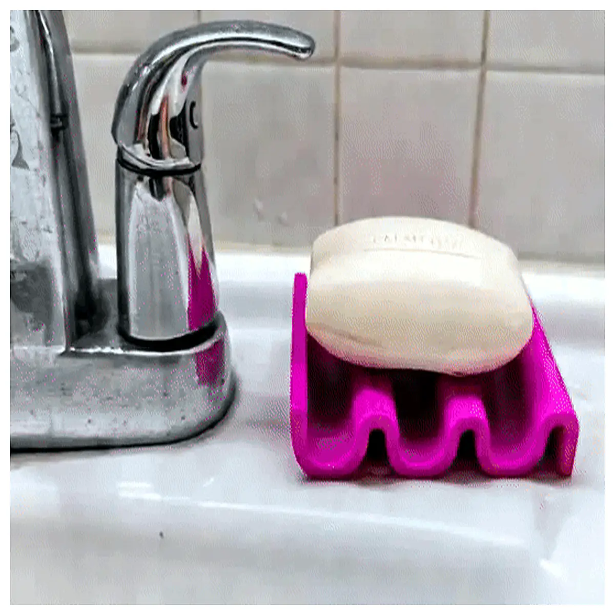 minimalist wave soap dish modern bathroom shelf non slip drainage tray for bar soap zen aesthetic home decor