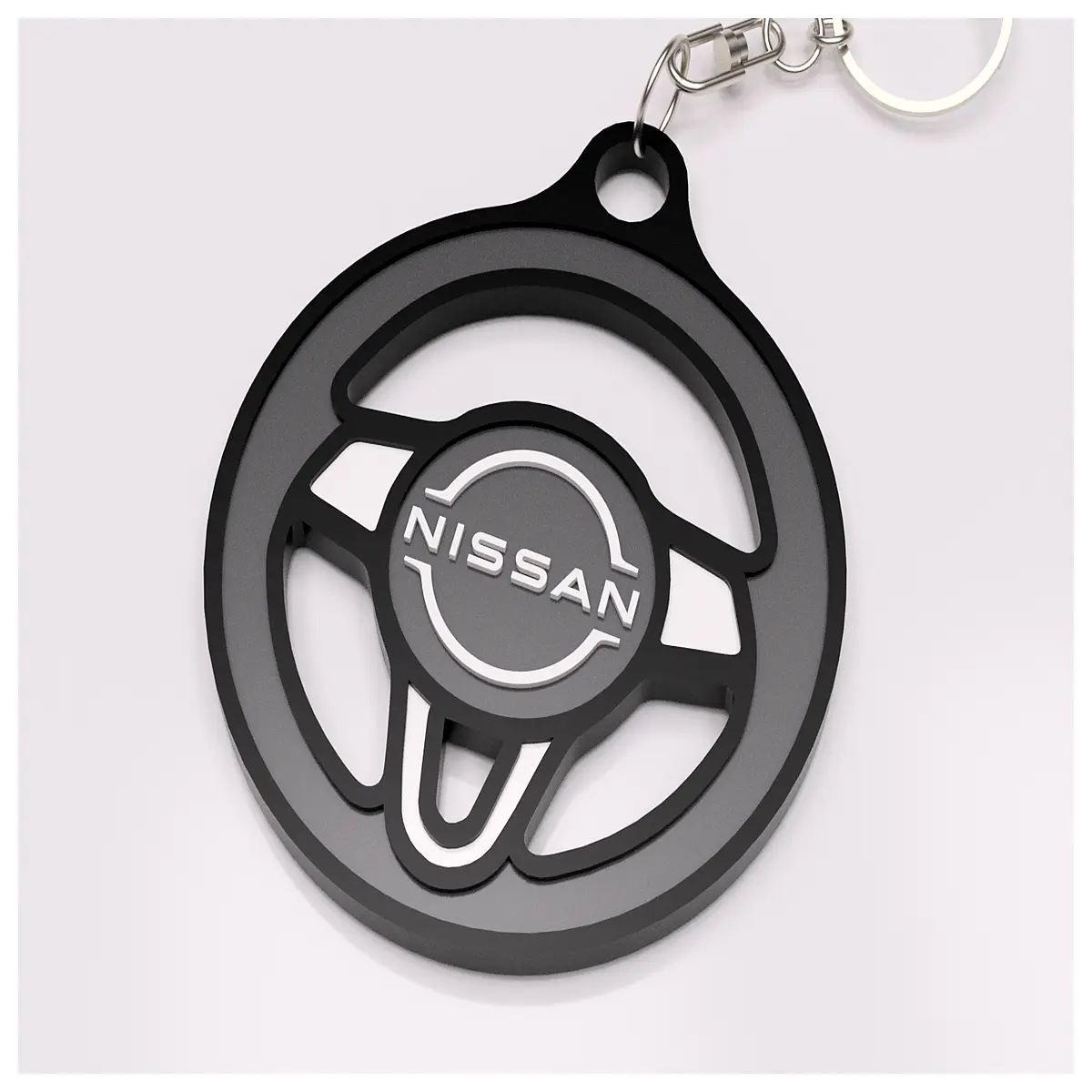 car keychain custom metal key ring holder for altima sentra pathfinder accessories