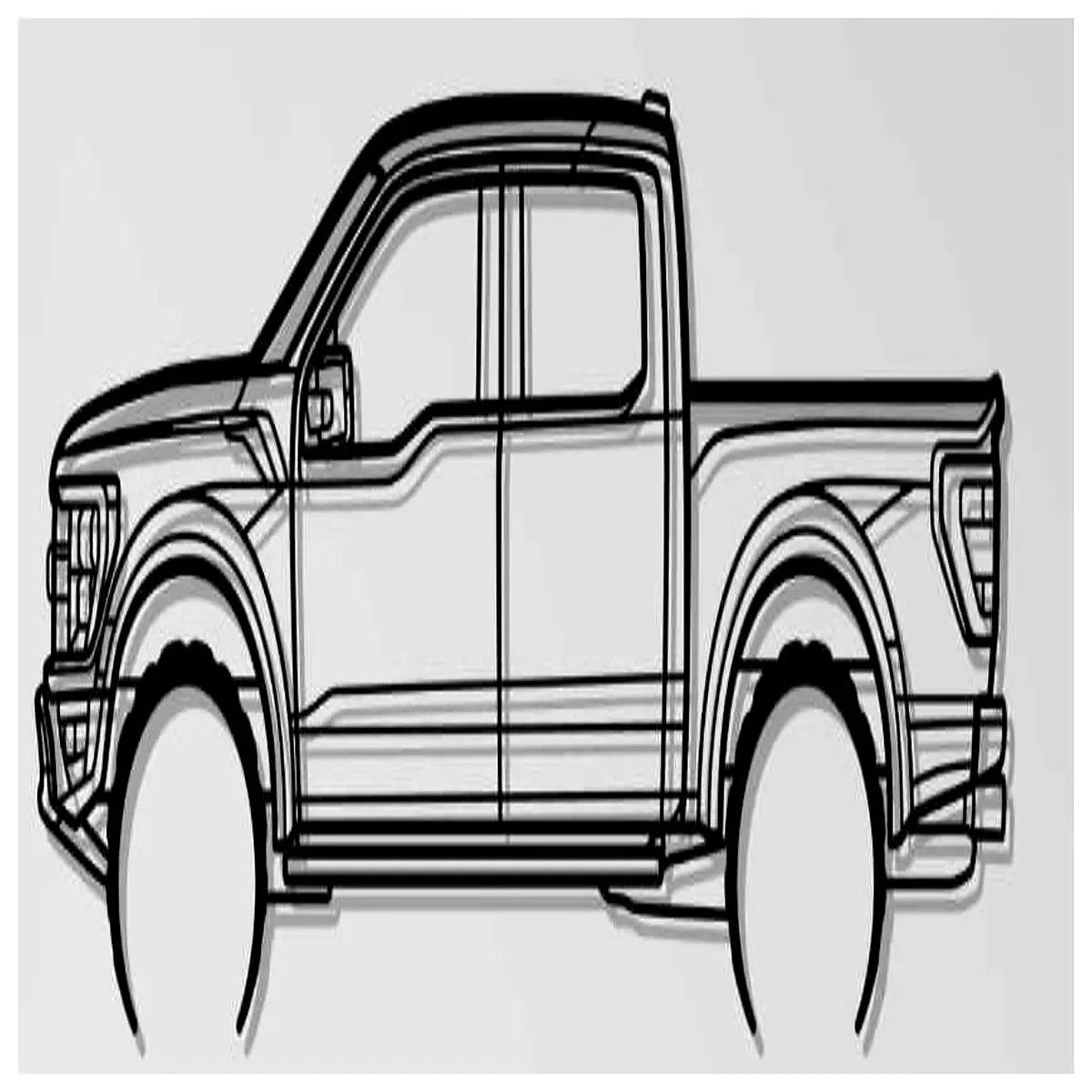 f 150 raptor wall art metal sign truck decor garage man cave poster rugged off road vehicle graphic