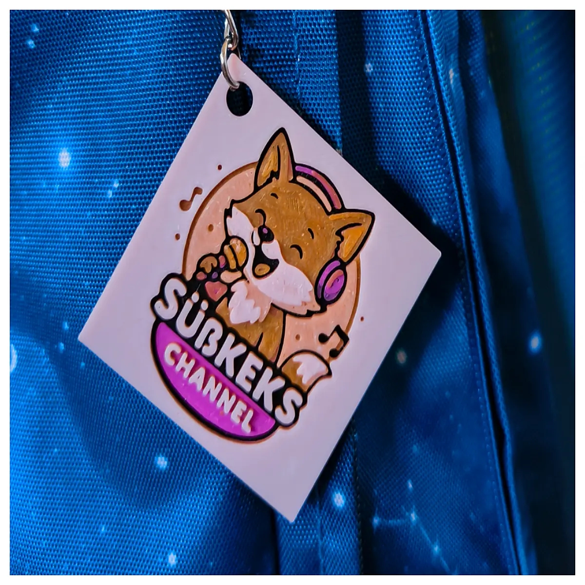 cute keychain pendant for kids sweet cookie music box charm funny song toy accessory