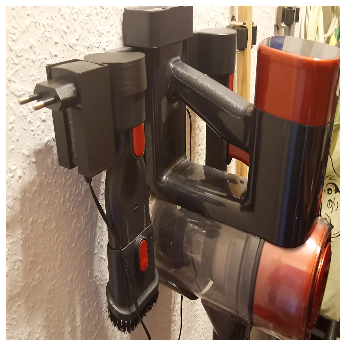 buture handheld vacuum cleaner wall mount charging dock holder for cordless stick vacuum battery charger organizer