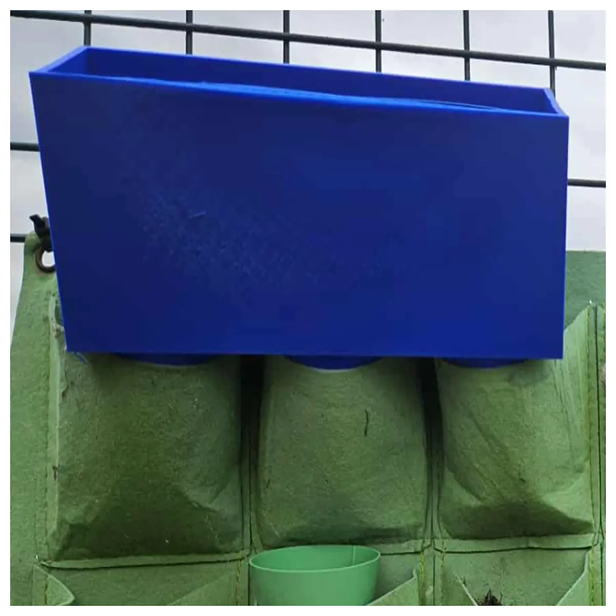 vertical garden planter wall mounted flower pot for balcony railing outdoor hanging basket herb grower