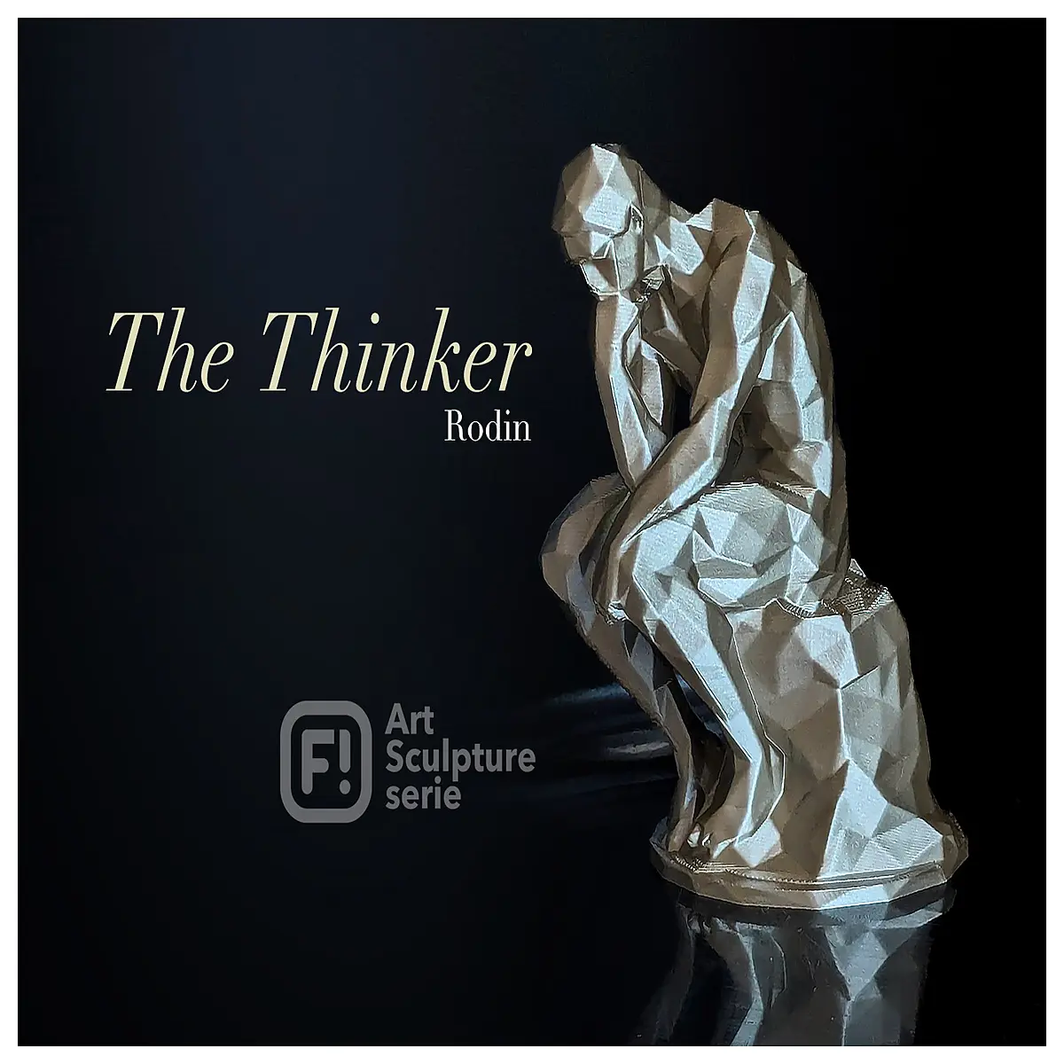 rodin the thinker statue resin figurine home office desk decor art sculpture men