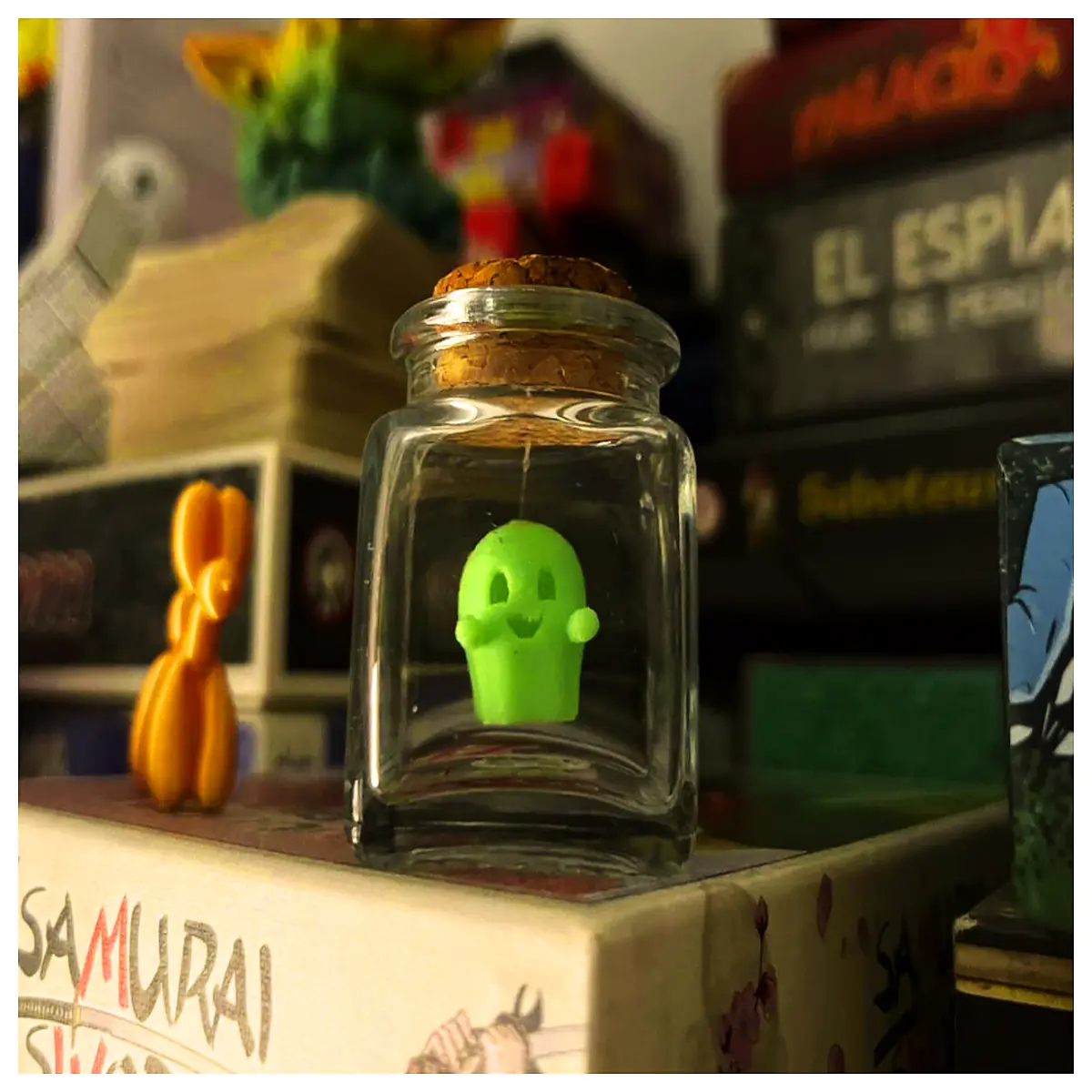 glass jar ghost decoration spooky halloween prop haunted house decor diy spirit in bottle party supply
