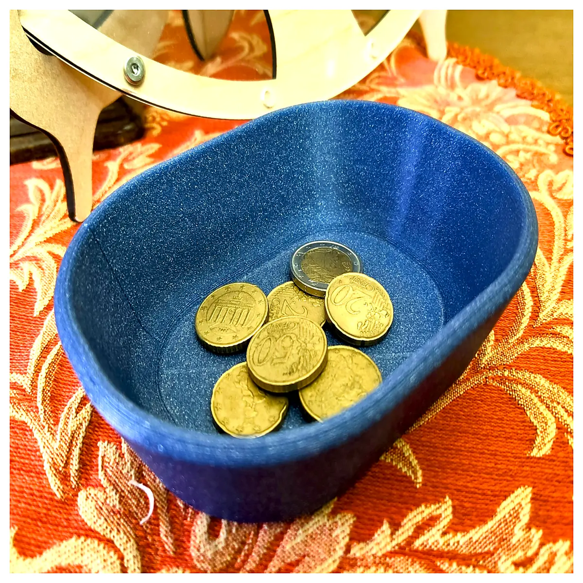 gold coin tray for collectors elegant dish for coins jewelry rings keys decorative table organizer gift